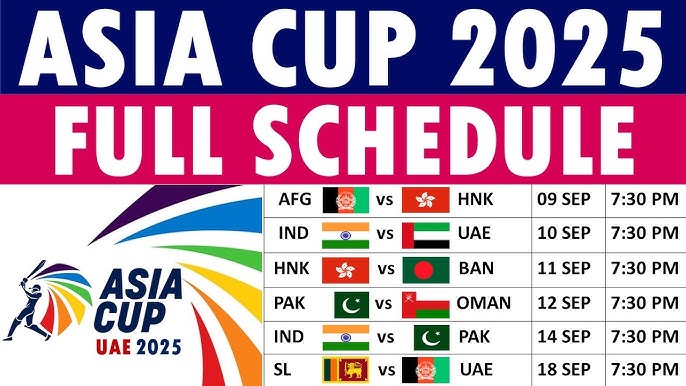 Asia Cup 2025 Schedule