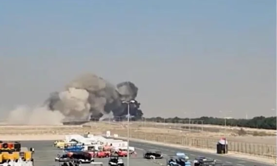 Dubai Airshow Tejas Fighter Jet Crash