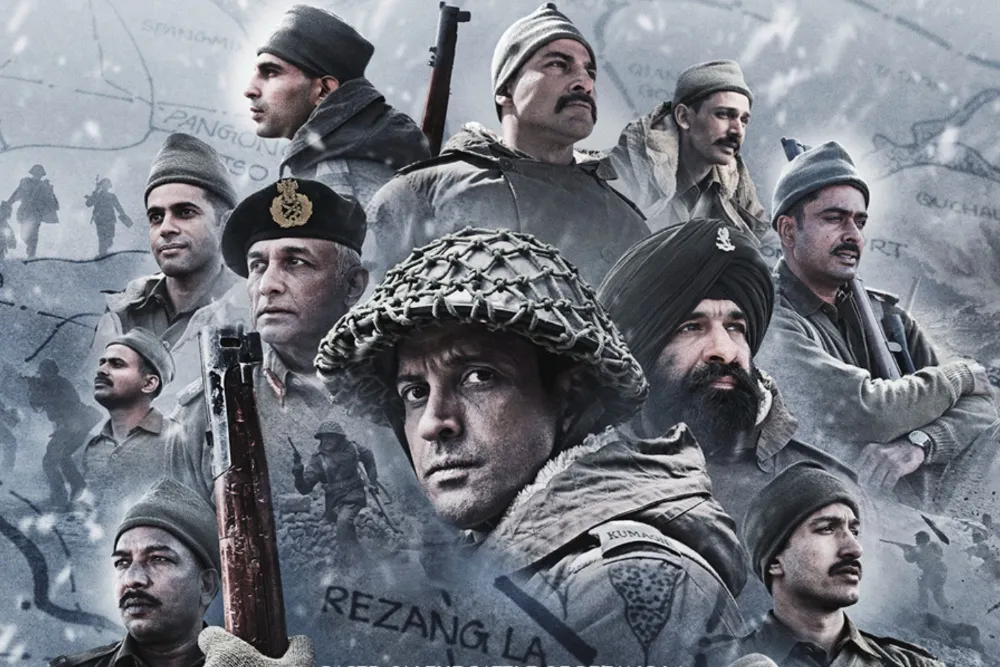 farhan akhtar की “120 बहादुर” ने रचा इतिहास | भारत के डिफेंस थिएटर नेटवर्क में पहली रिलीज़