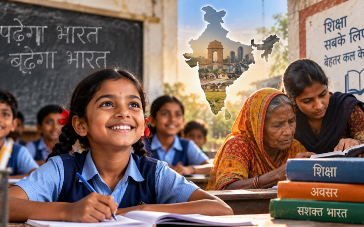 अंतरराष्ट्रीय साक्षरता दिवस 2026: भारत की साक्षरता दर 80% पार, फिर भी चुनौती क्यों बड़ी है?