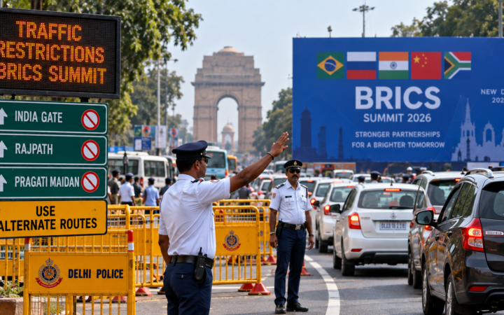BRICS Summit के चलते दिल्ली में ट्रैफिक पाबंदियां