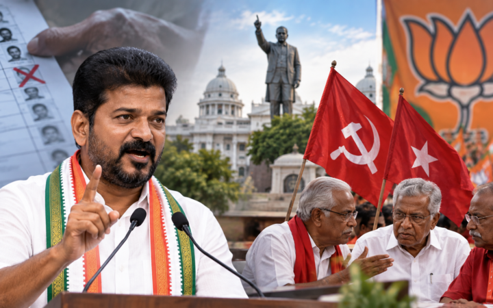 रेवंत रेड्डी का BJP पर वोट हटाने का आरोप, वामदलों से साथ आने की अपील